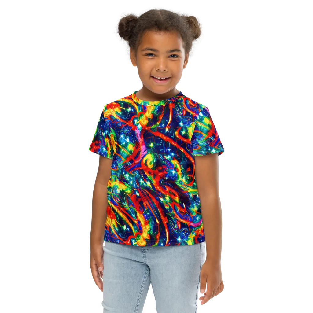 Firedance on Kids Crew Neck T-Shirt — Front