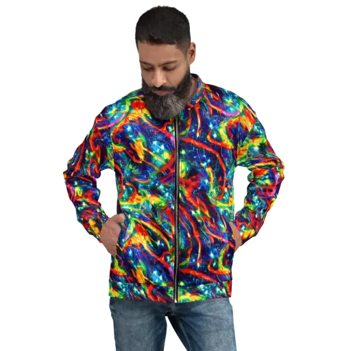 Firedance on a Bomber Jacket