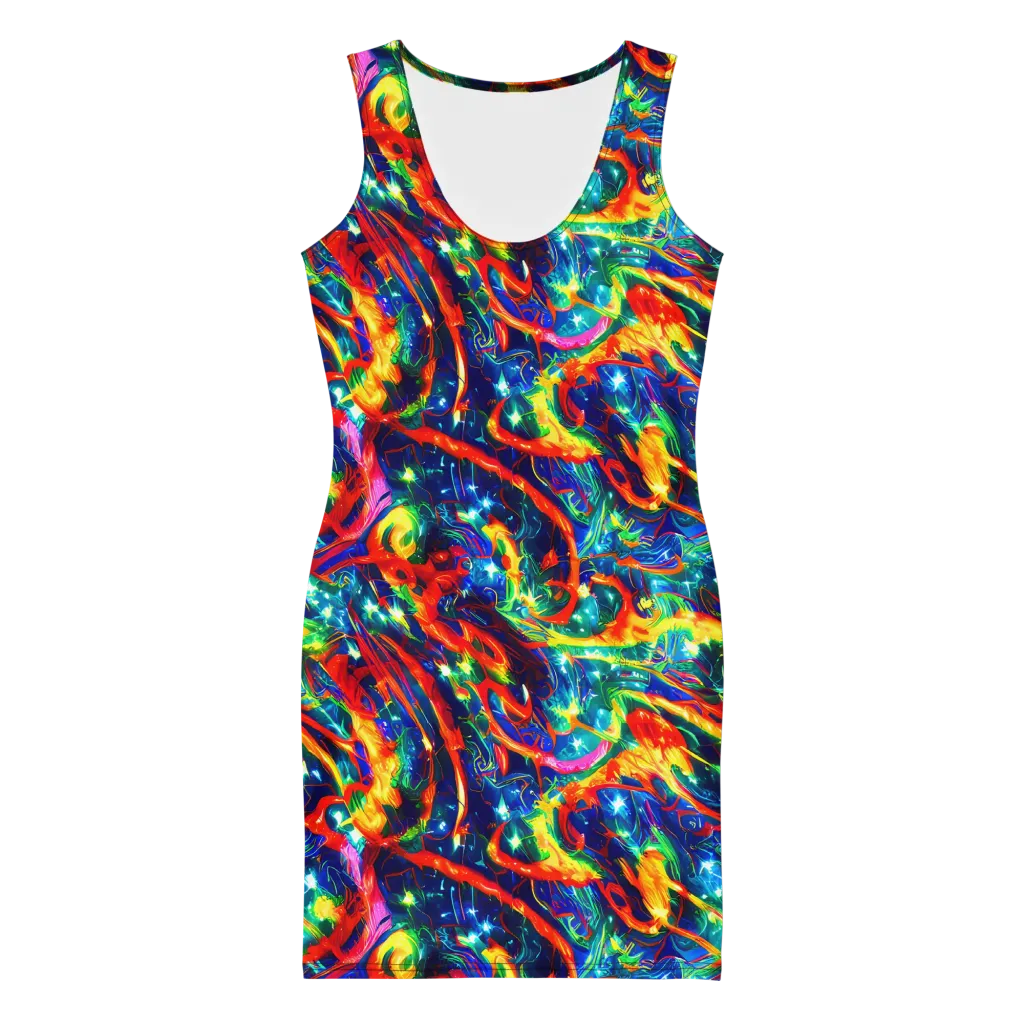 Firedance on Bodycon Dress — Front
