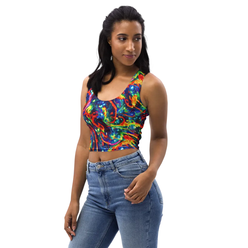 Firedance on Crop Top — Left Front