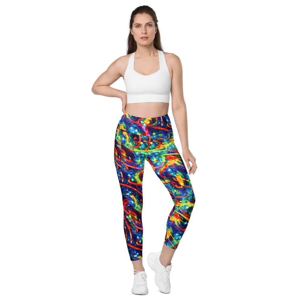 Firedance on Leggings with Pockets — Front
