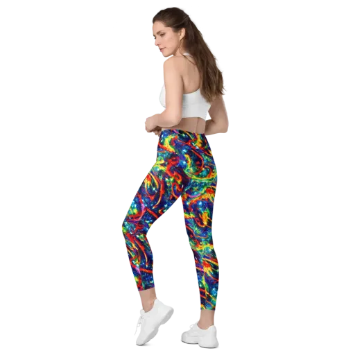 Firedance on a Leggings with Pockets