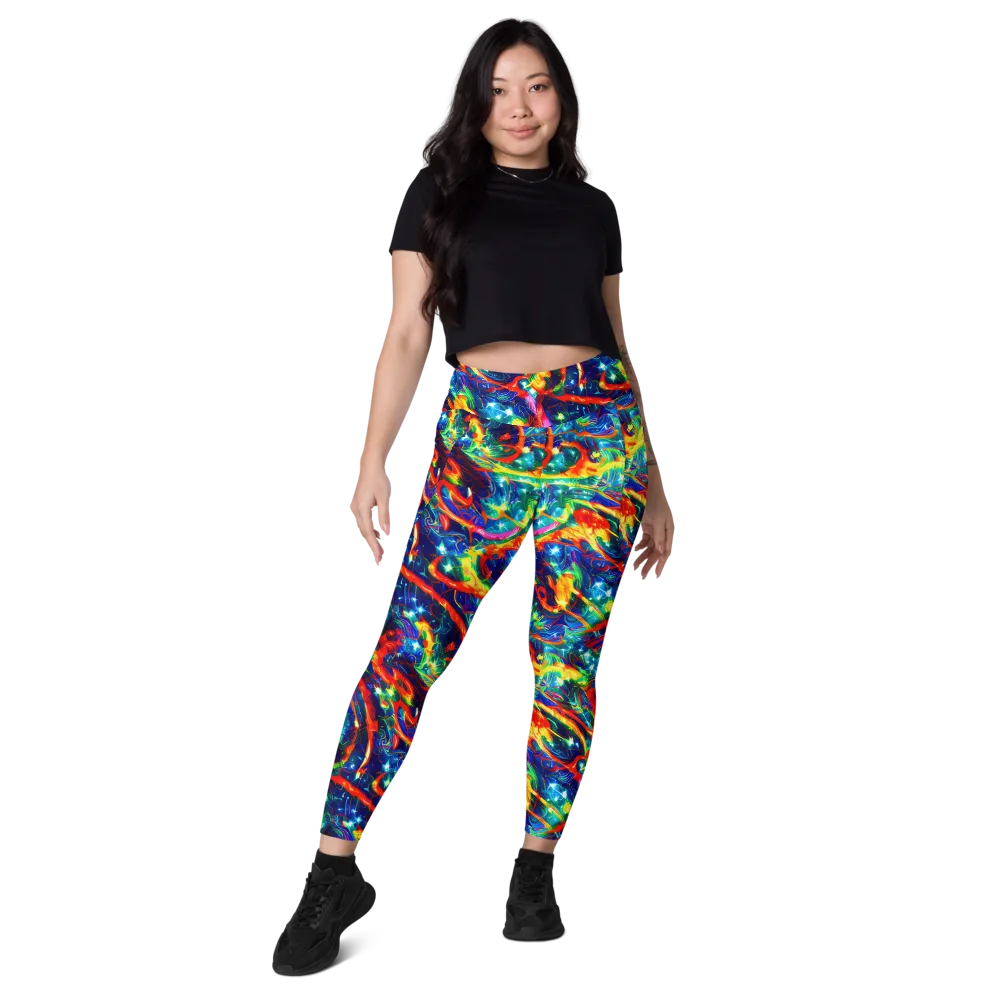 Firedance on Leggings with Pockets — Front