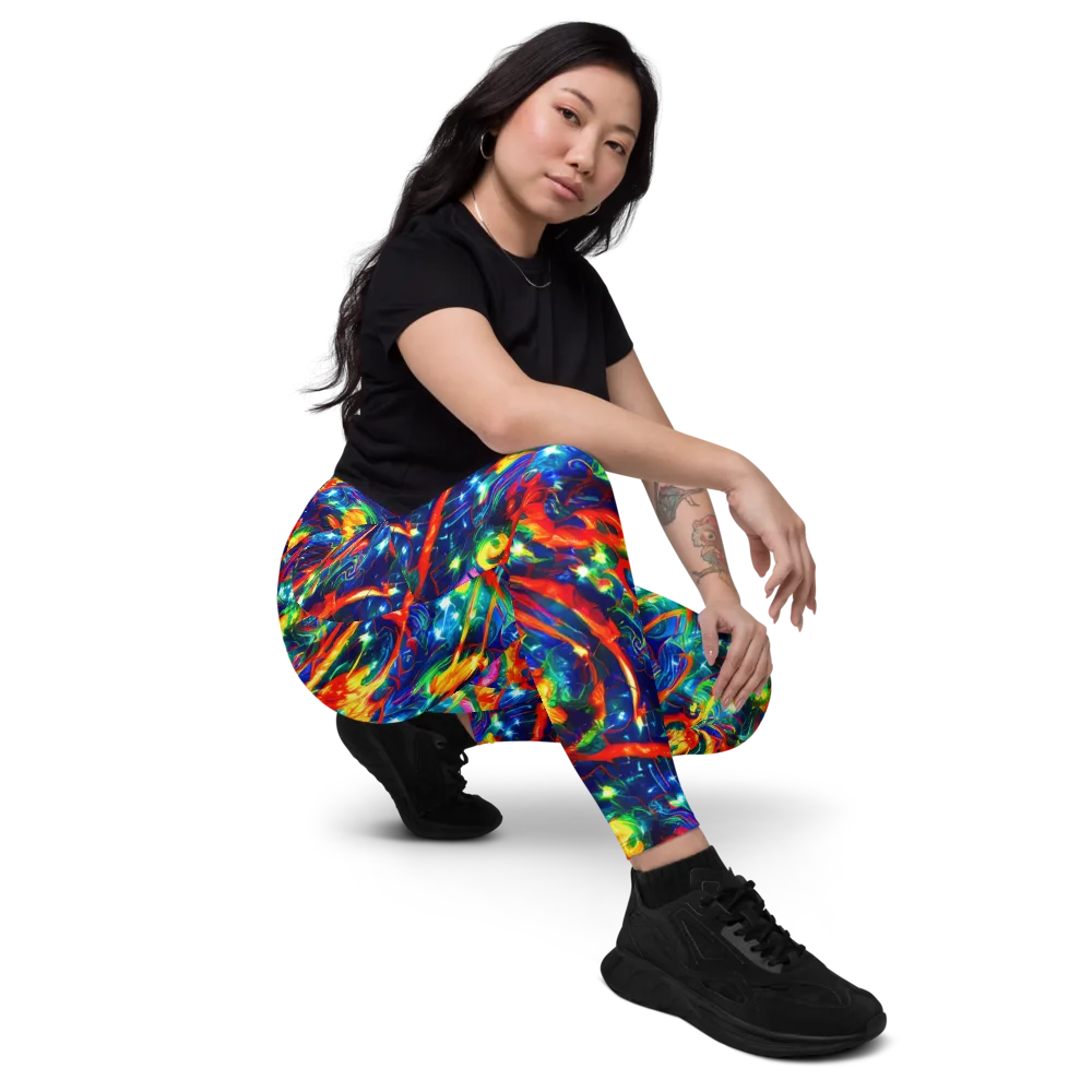 Firedance on Leggings with Pockets — Right Front
