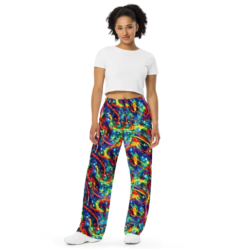 Firedance on a Wide-Leg Pants