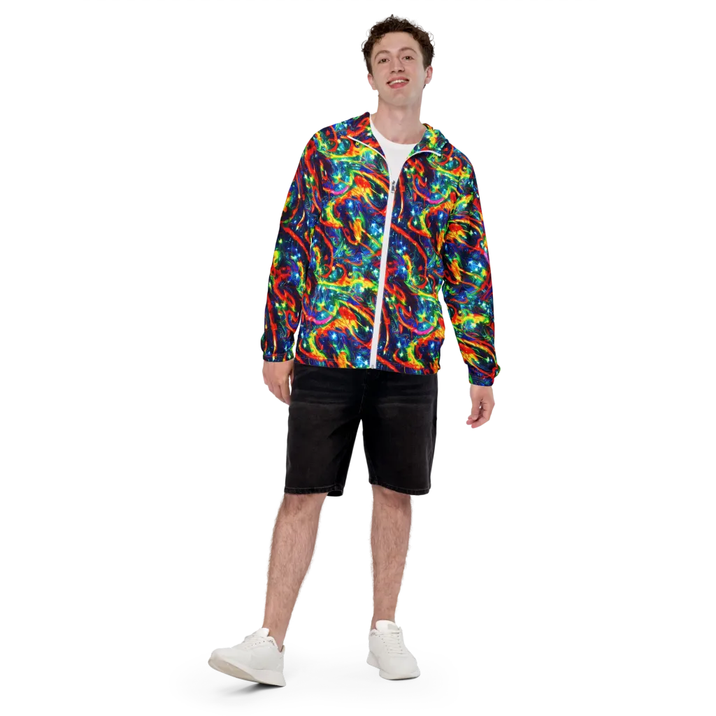 Firedance on Men's Windbreaker — Front