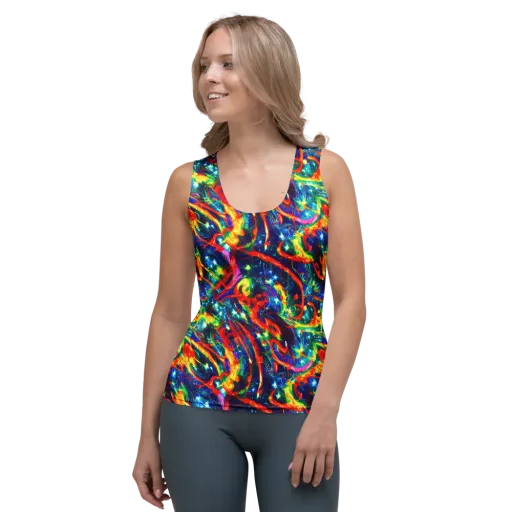 Firedance on a Women's Tank Top