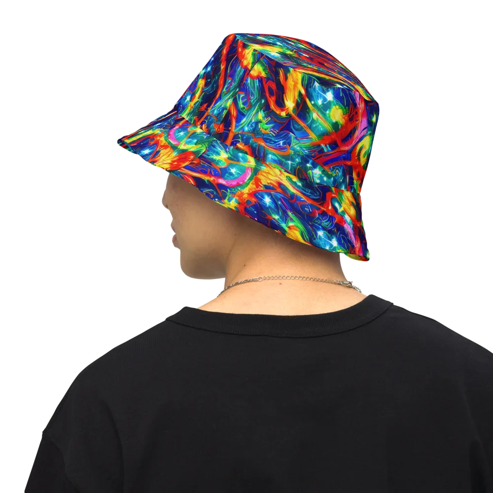 Firedance on Reversible Bucket Hat — Back Inside