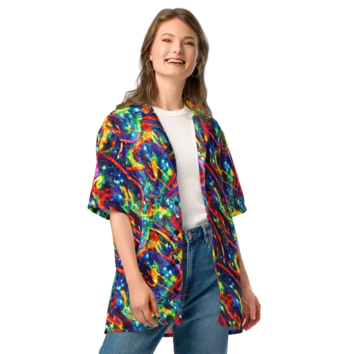 Firedance on a Button Shirt