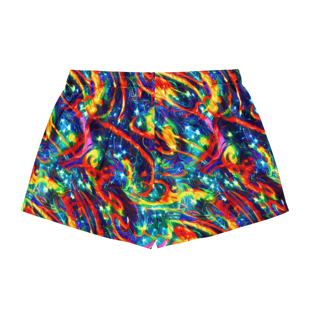 Firedance on Women's Pajama Shorts — Back