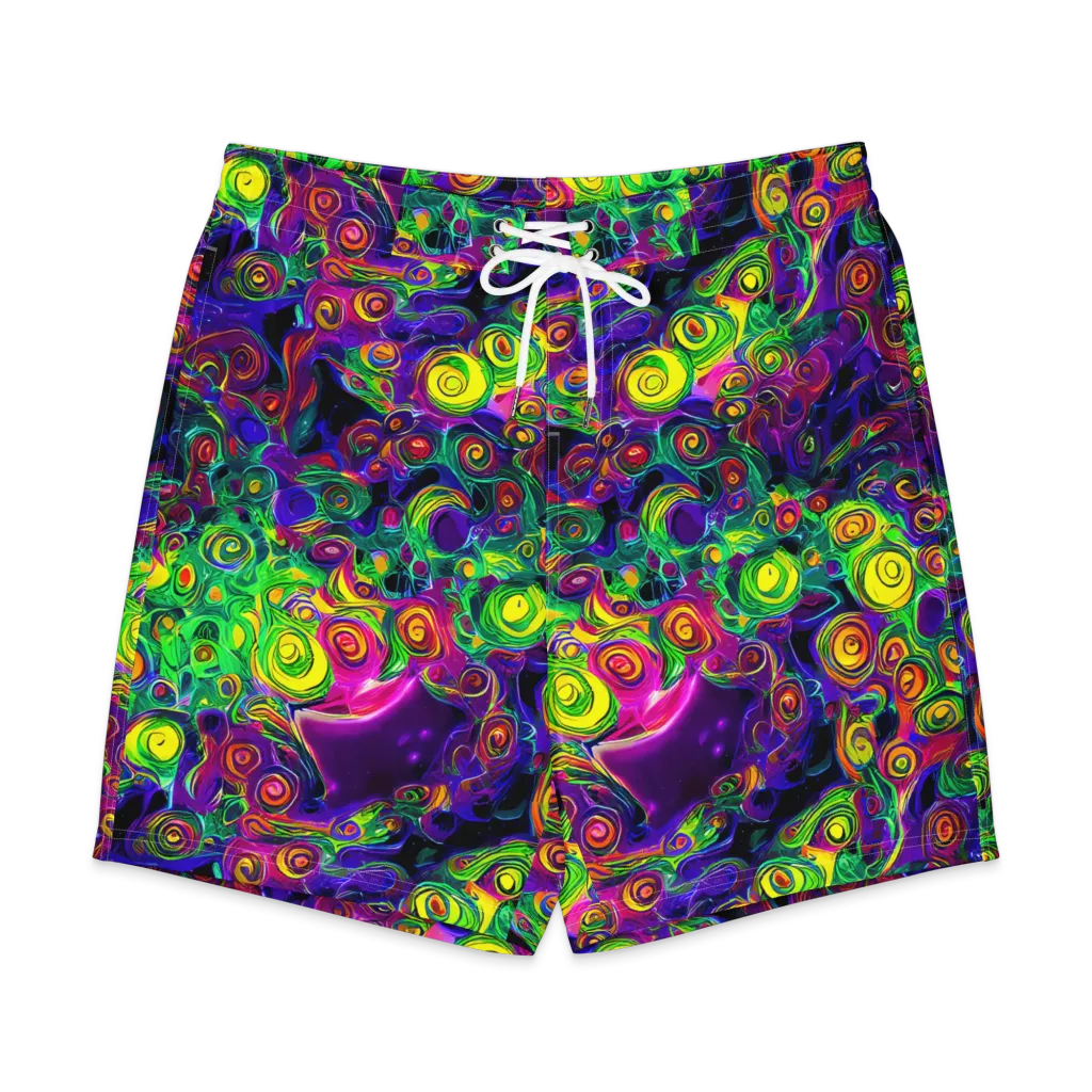 Spiral Fever on Men's Board Shorts — Front