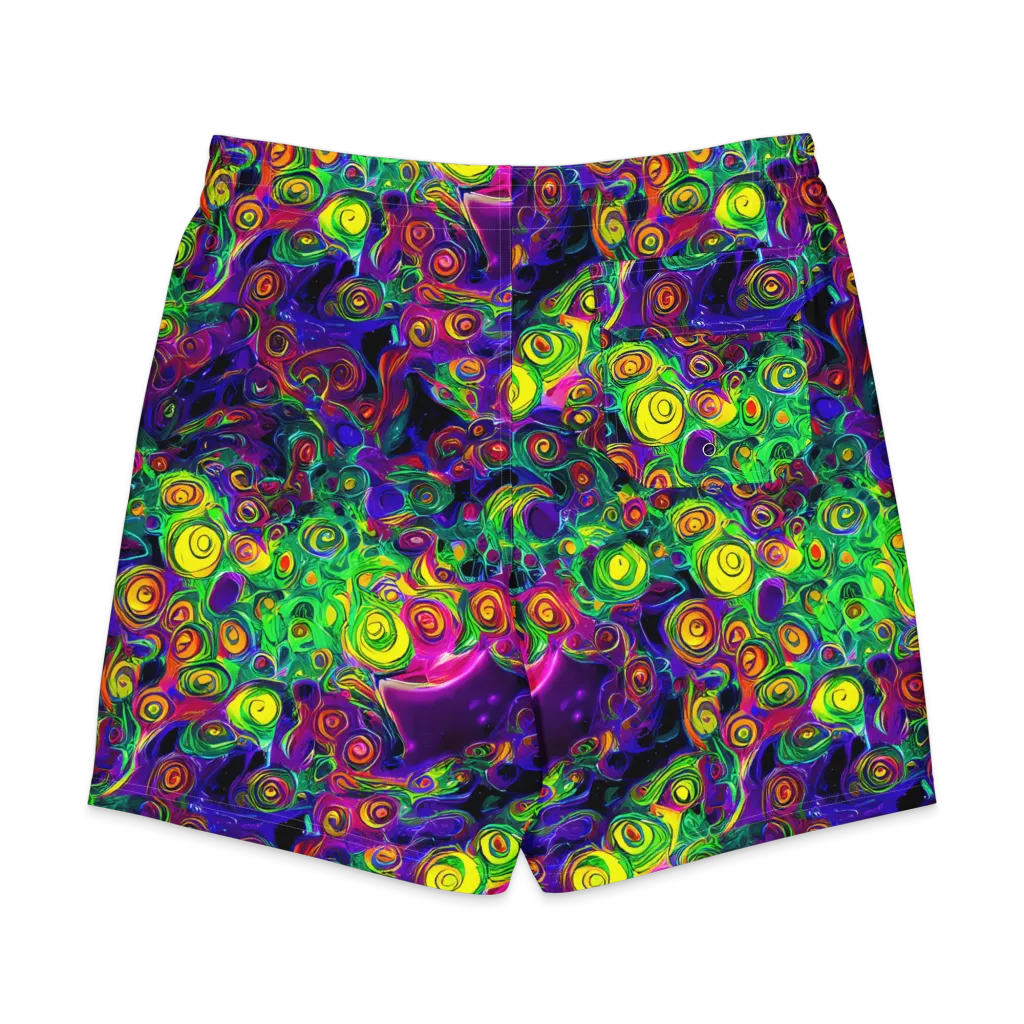 Spiral Fever on Men's Board Shorts — Back