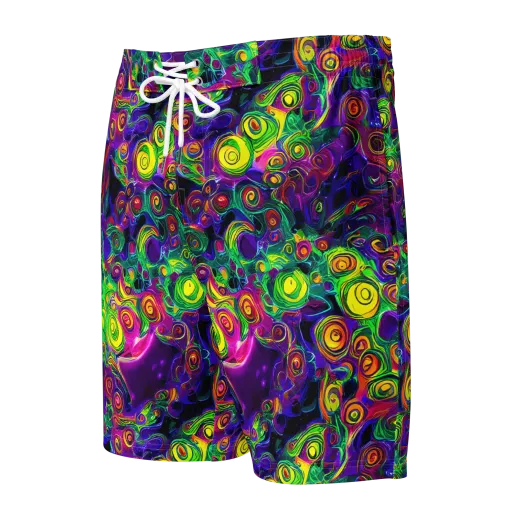 Spiral Fever on a Men's Board Shorts