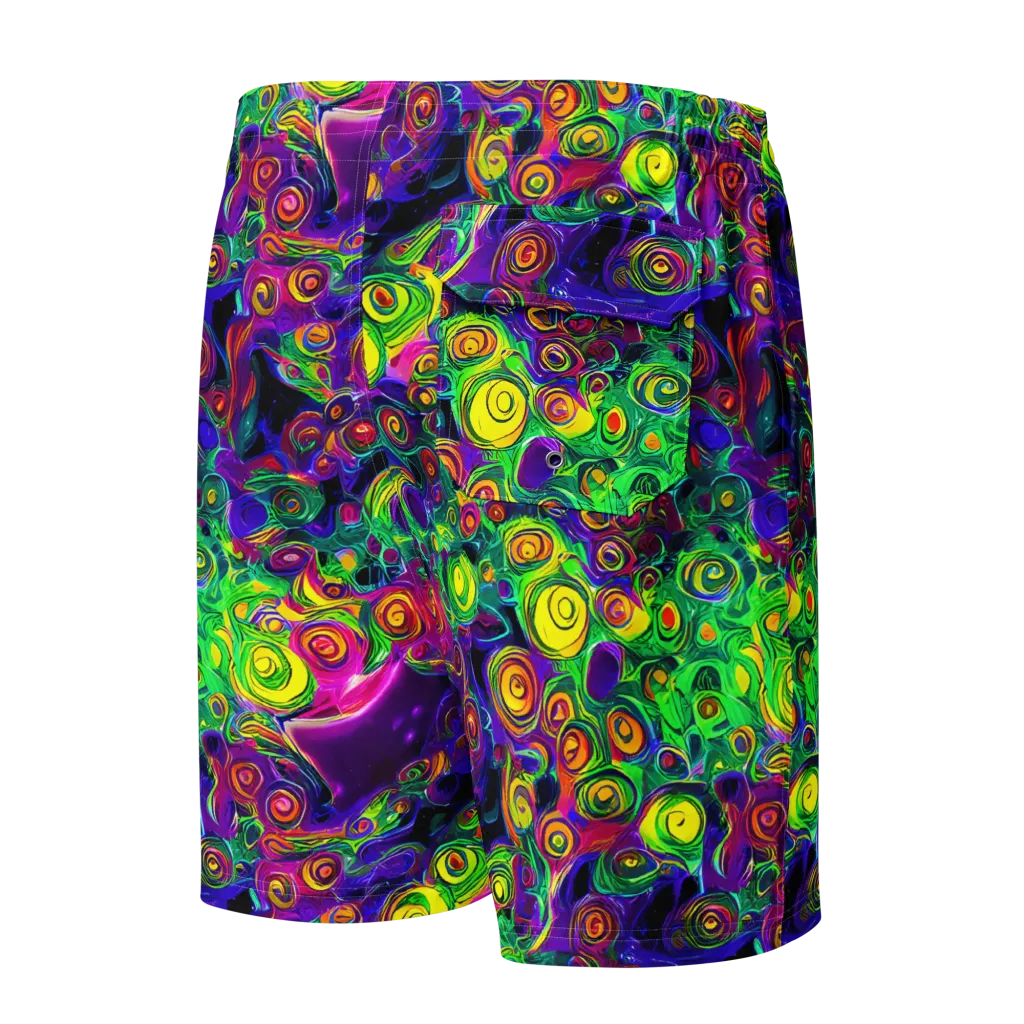 Spiral Fever on Men's Board Shorts — Back