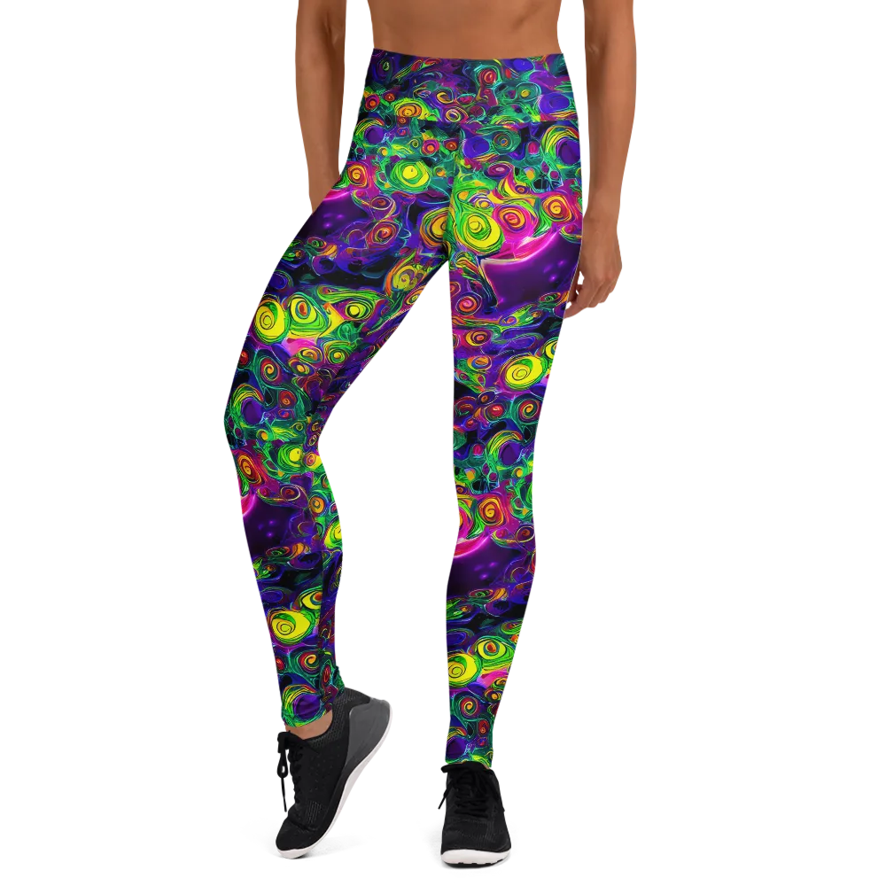 Spiral Fever on Yoga Leggings — Front