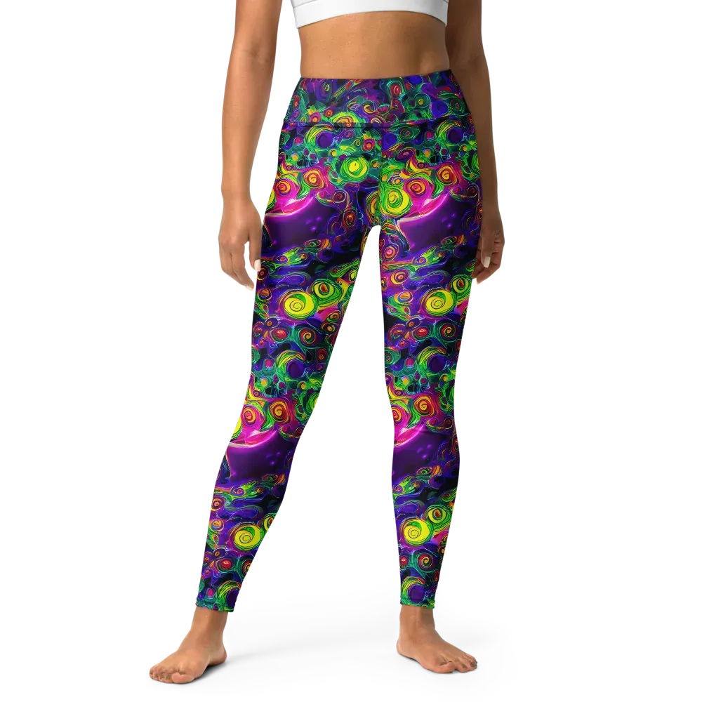 Spiral Fever on Yoga Leggings — Front