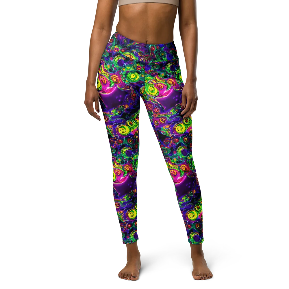 Spiral Fever on Yoga Leggings — Front