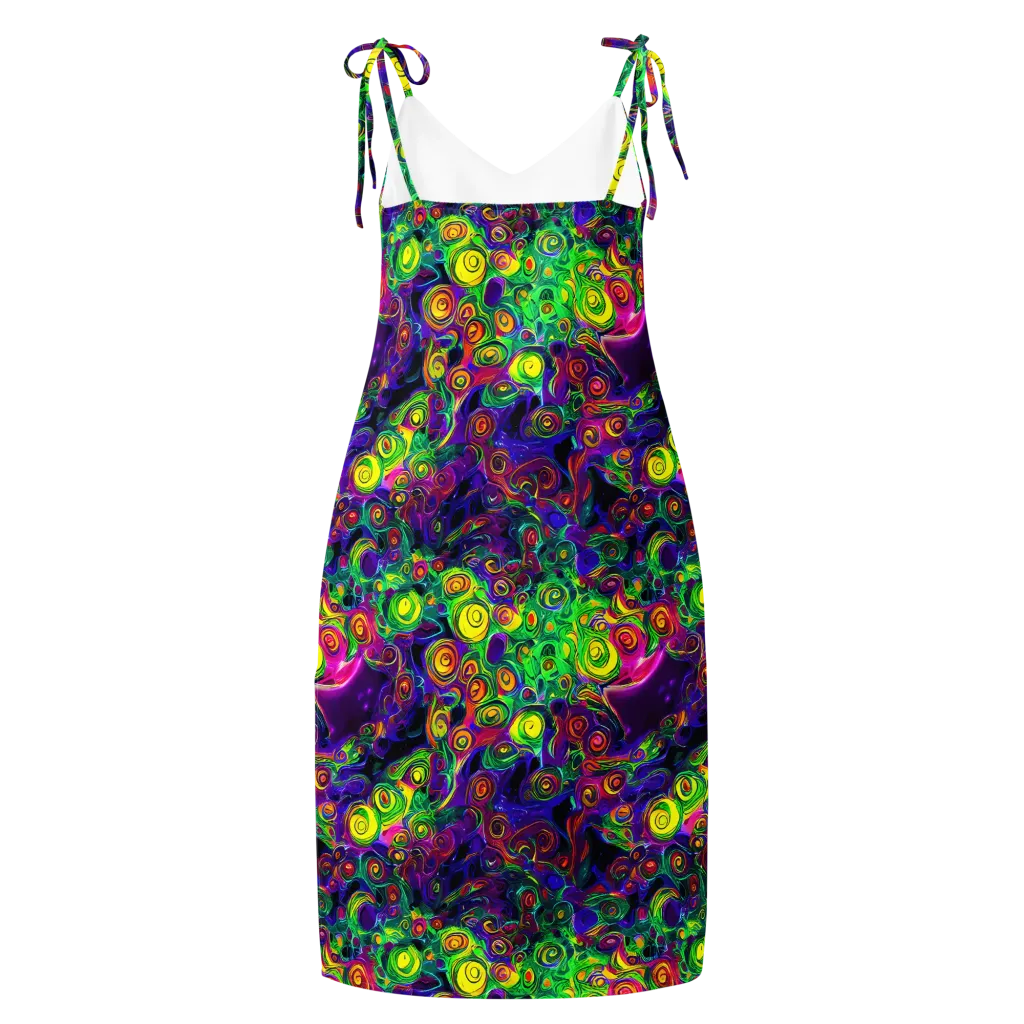 Spiral Fever on Slip Dress — Back
