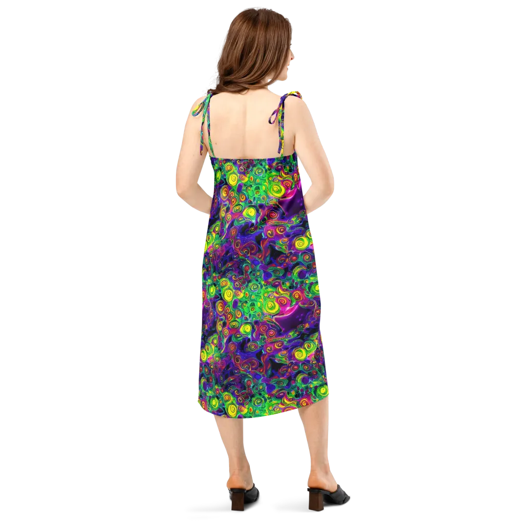 Spiral Fever on Slip Dress — Back