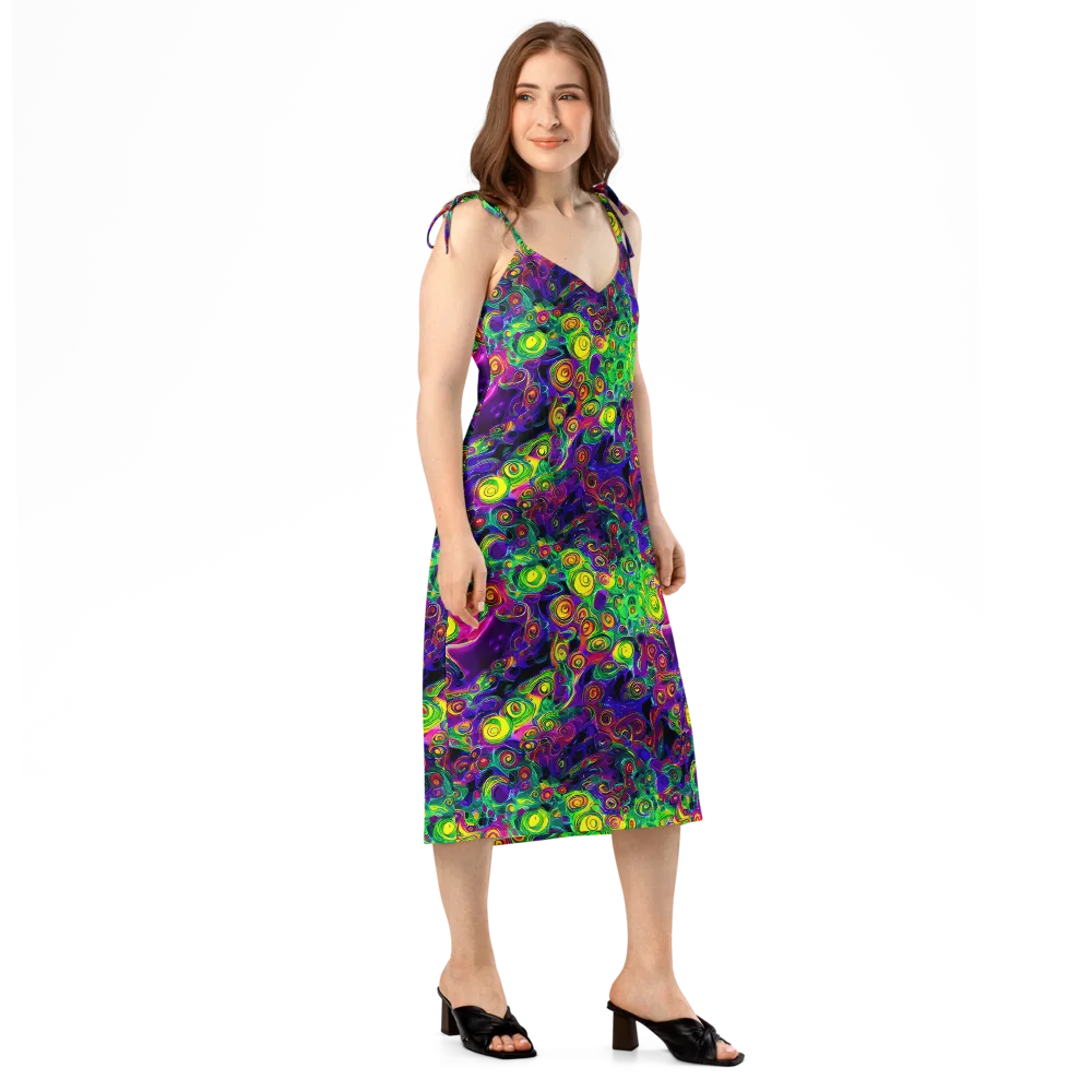 Spiral Fever on Slip Dress — Right Front
