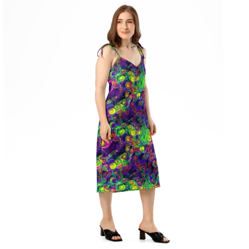 Spiral Fever on a Slip Dress
