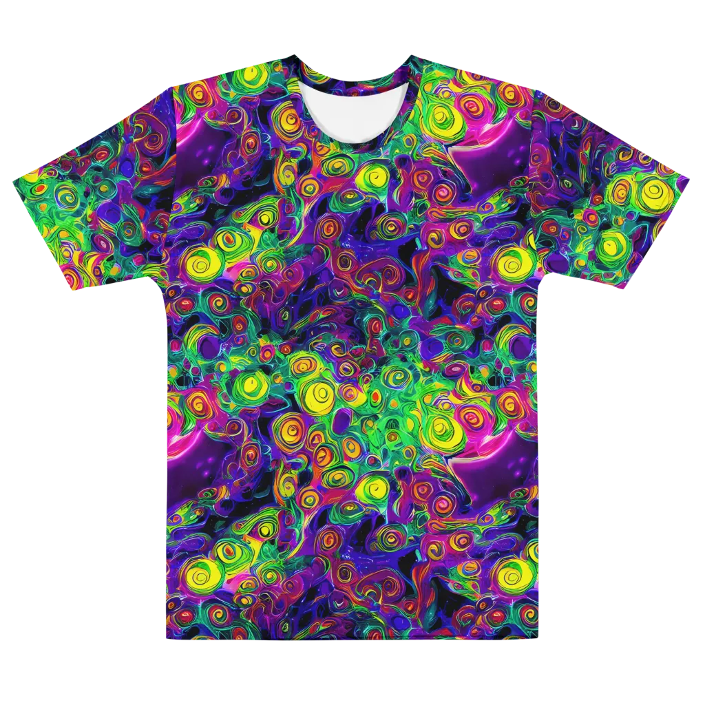 Spiral Fever on Men's Cotton Crew Neck T-Shirt — Front