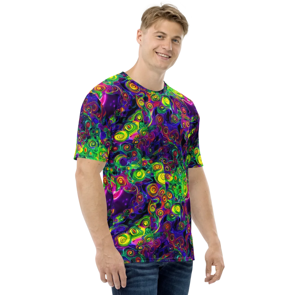 Spiral Fever on Men's Crew Neck T-Shirt — Right