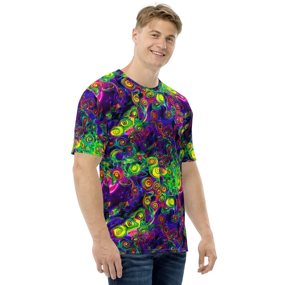 Spiral Fever on Men's Crew Neck T-Shirt — Right