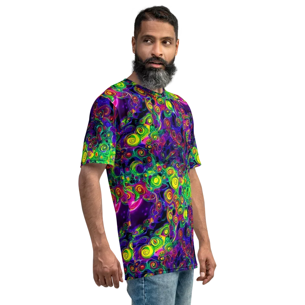 Spiral Fever on Men's Crew Neck T-Shirt — Right