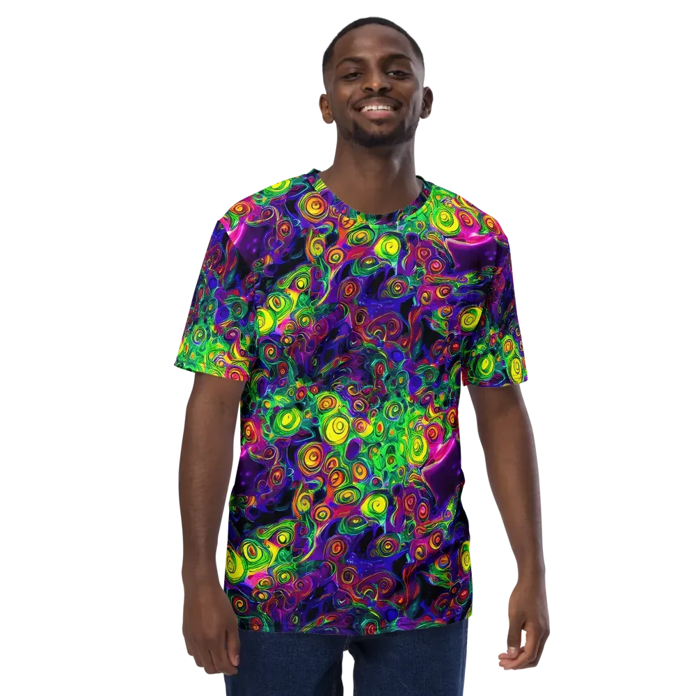 Spiral Fever on Men's Crew Neck T-Shirt — Front