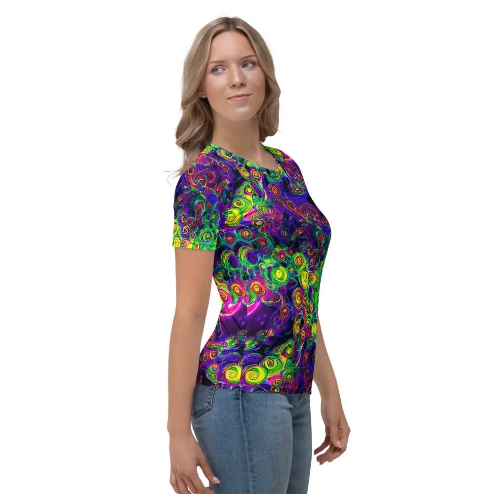 Spiral Fever on Women's Crew Neck T-Shirt — Right