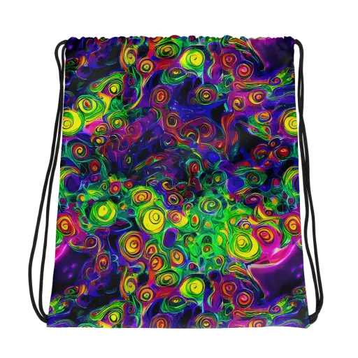 Spiral Fever on a Drawstring Bag