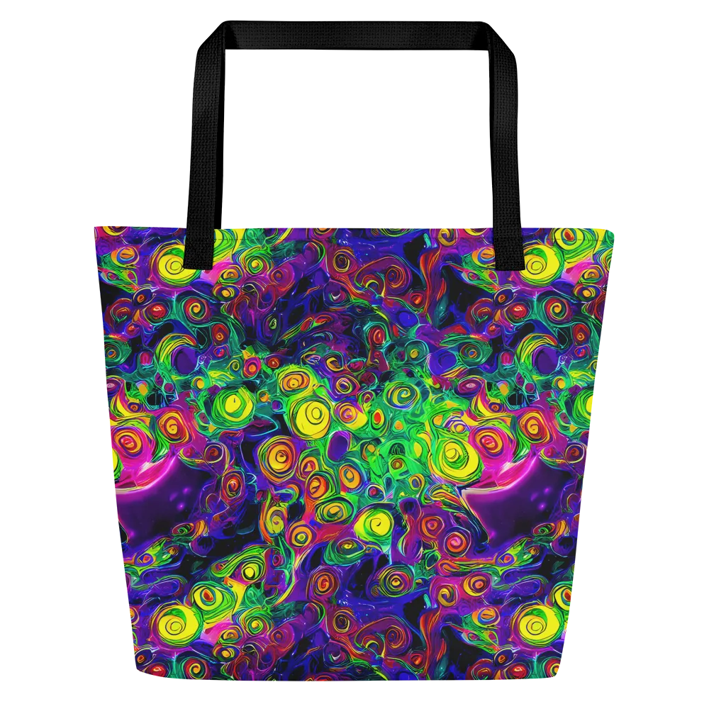 Spiral Fever on Large Tote Bag W/ Pocket — Front