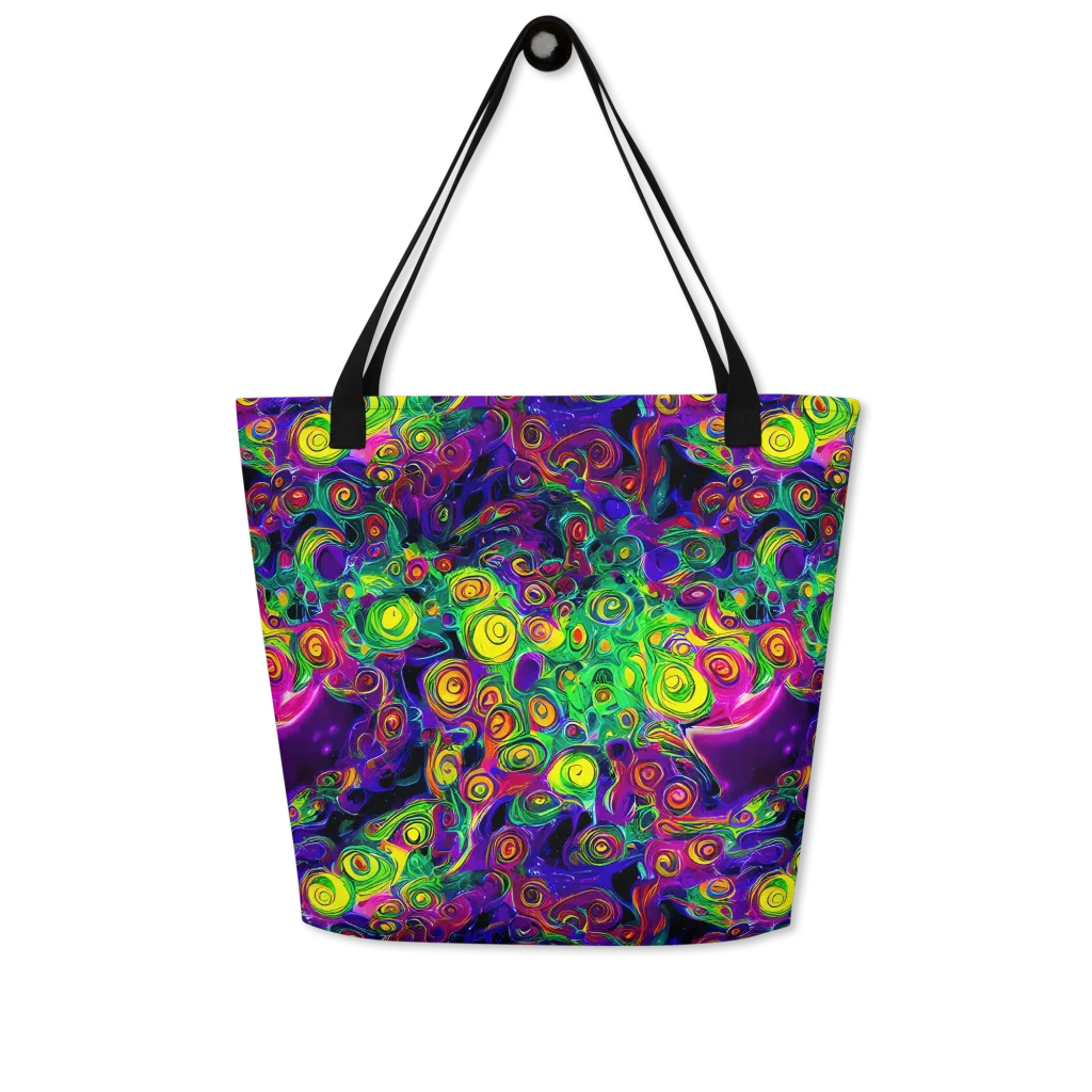 Spiral Fever on Large Tote Bag W/ Pocket — Front