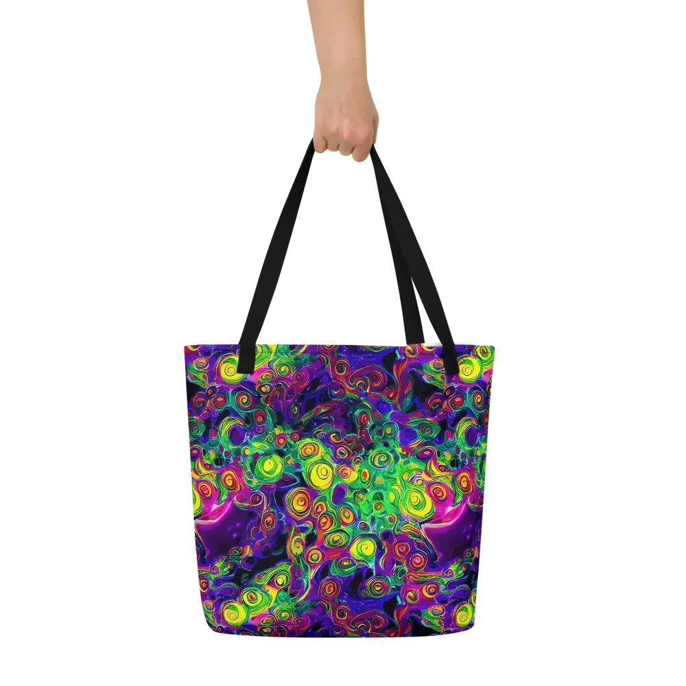 Spiral Fever on Large Tote Bag W/ Pocket — Front