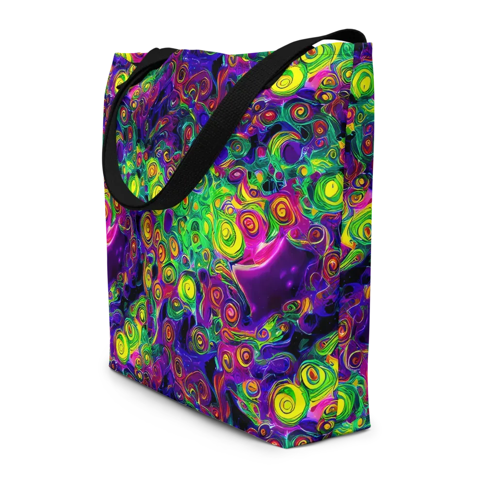 Spiral Fever on Large Tote Bag W/ Pocket — Front