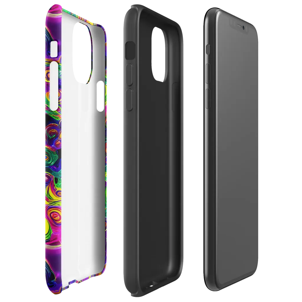 Spiral Fever on Tough Case for iPhone® — Right