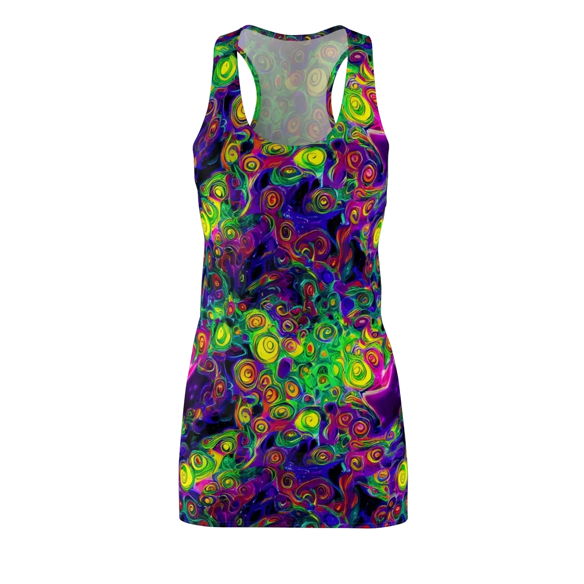 Spiral Fever on Racerback Dress — Front