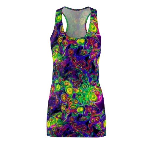 Spiral Fever on a Racerback Dress