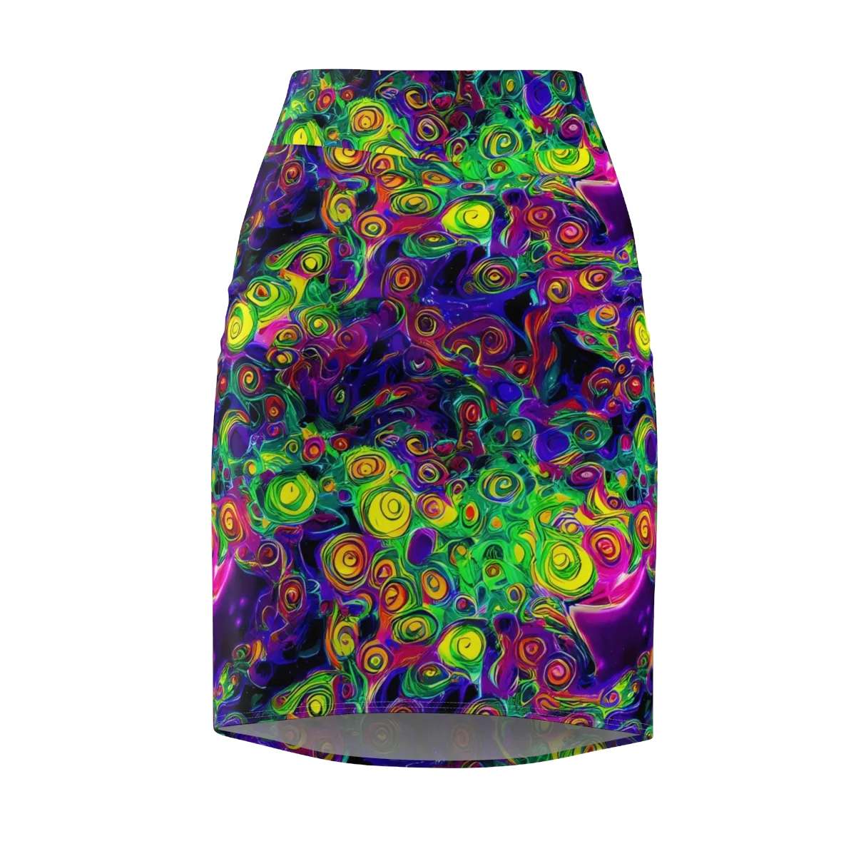 Spiral Fever on Pencil Skirt — Front