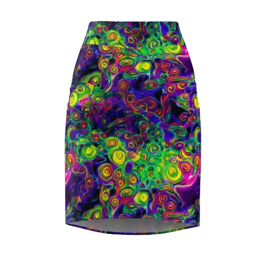 Spiral Fever on a Pencil Skirt