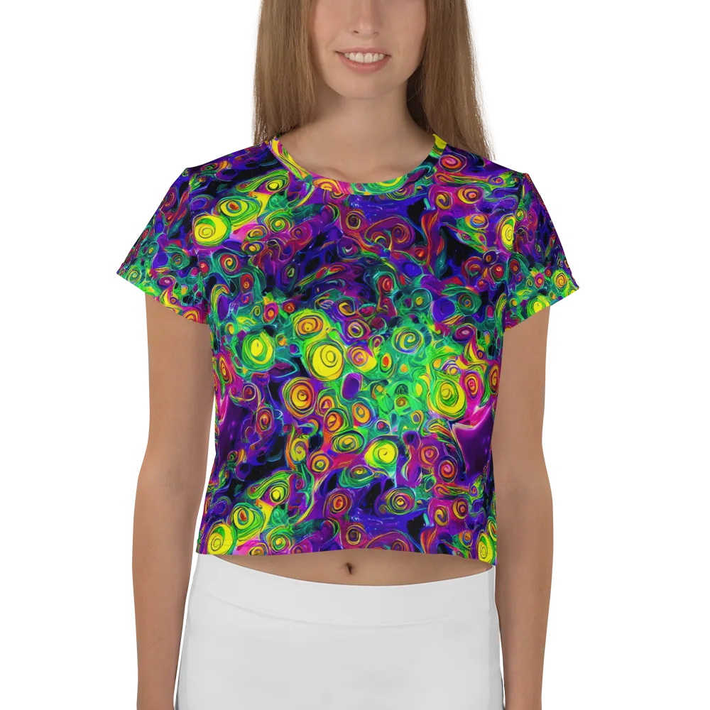Spiral Fever on Crop Tee — Front