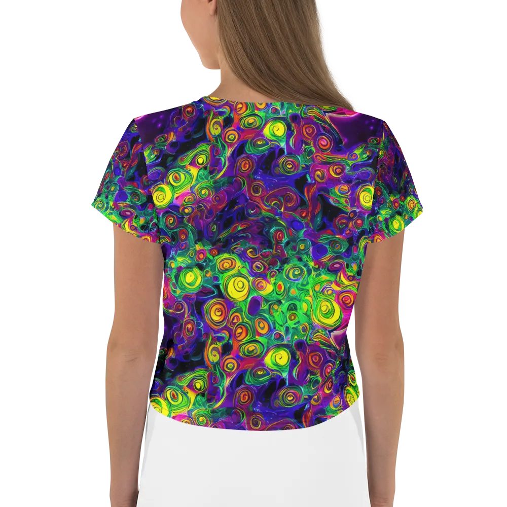 Spiral Fever on Crop Tee — Back
