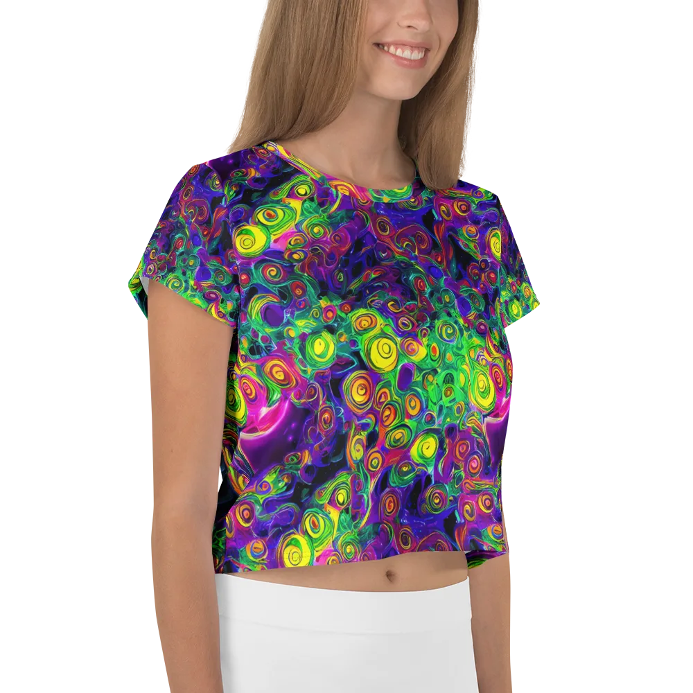 Spiral Fever on Crop Tee — Right
