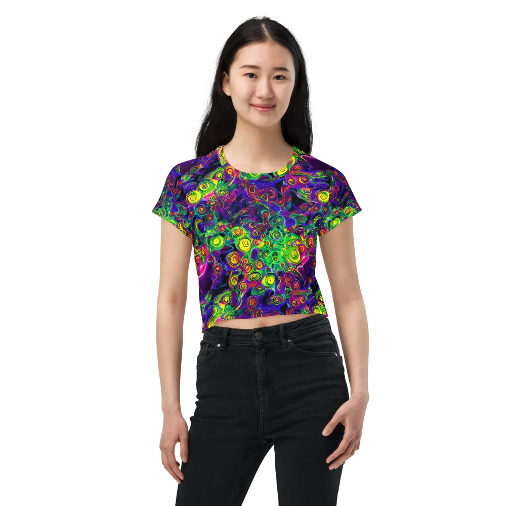 Spiral Fever on Crop Tee — Front