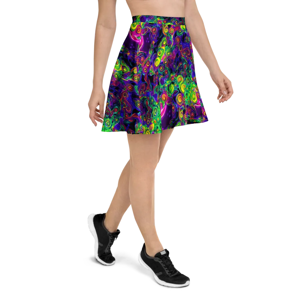 Spiral Fever on Skater Skirt — Right