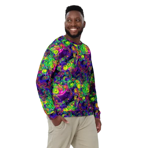 Spiral Fever on a Sweatshirt