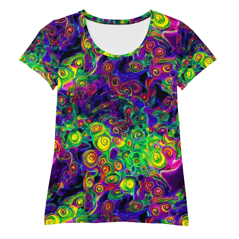 Spiral Fever on Women's Athletic T-Shirt — Front