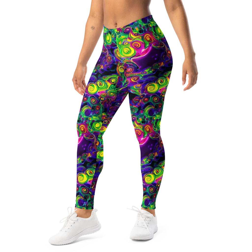 Spiral Fever on Leggings — Left Front
