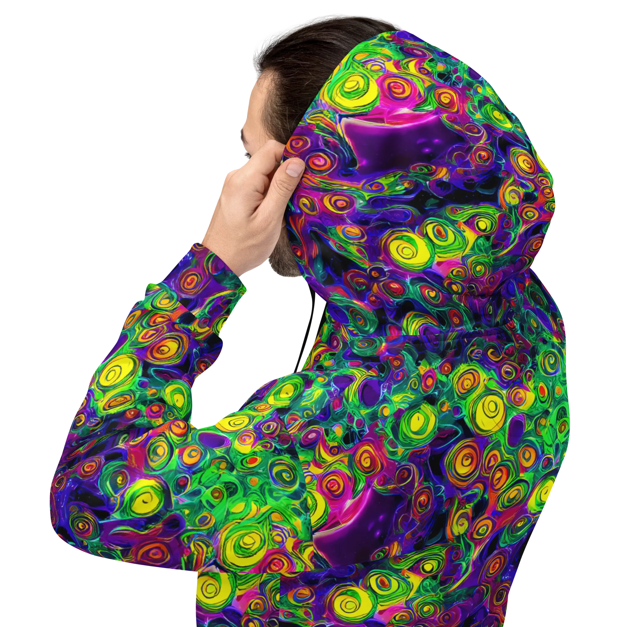 Spiral Fever on Hoodie — Back
